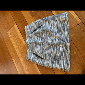 Ann Taylor Loft Lined Skirt Black/White , Size 2P